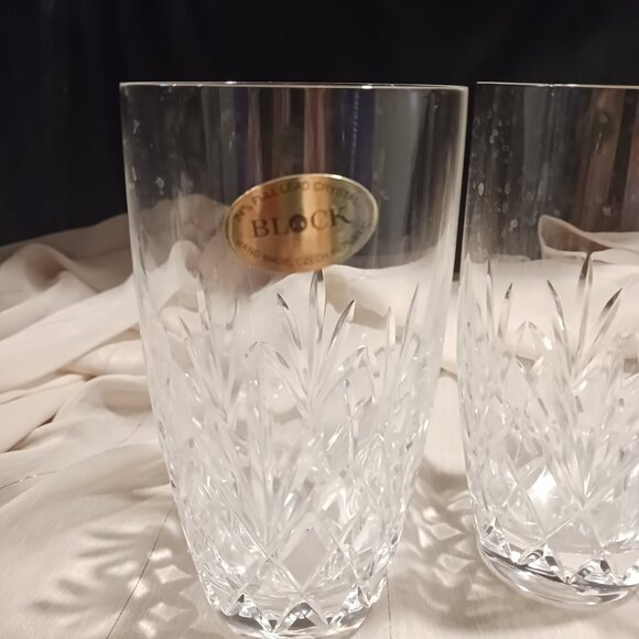 Set of 3 Block Crystal Glasses - Picture 2 of 6